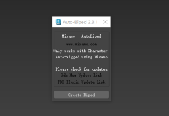 AutoBiped骨骼一鍵轉換3dmax插件