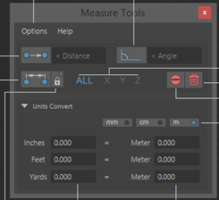 Maya模型测量工具MeasureTools_v2_1