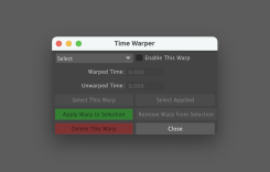 maya一鍵調整動畫節奏的插件腳本timeWarper
