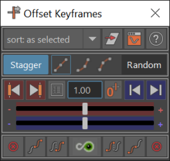 Maya动画关键帧一键偏移插件OffsetKeys