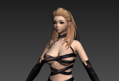 超性感大屁股大長腿的妹子3DMAX角色模型