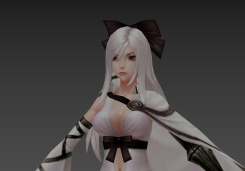 美麗的游戲女角色3dmax模型