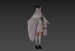 美麗的游戲女角色3dmax模型