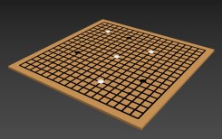 五子棋3DMAX模型，下棋用的棋盤