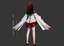 天涯明月刀蘿莉美少女角色3dmax模型