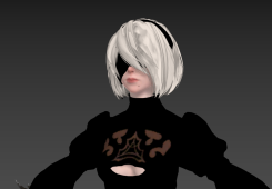 性感角色尼爾機(jī)械紀(jì)元2B美女3DMAX模型