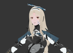 可愛的二次元萌妹子3DMAX游戲角色人物模型