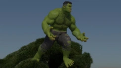 另一種風格的綠巨人Maya模型HULK 2