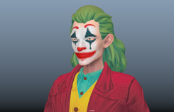 joker經典影視級角色小丑Maya模型 有貼圖綁定