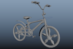 帶綁定的自行車單車Maya模型