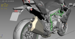 超帥機車川崎H2R摩托車3dmax模型