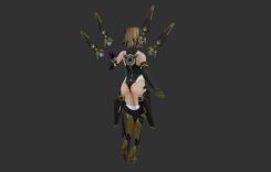 浮游炮少女游戲女性角色3dmax模型