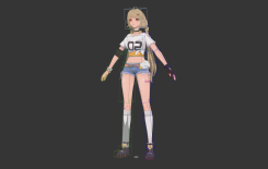 幻塔大長腿性感妹子3dmax模型