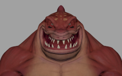 鯊魚人橄欖球運動員maya怪物模型Shark Rugby Player Maya Monster Model