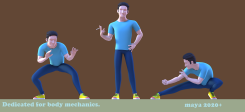 卡通男性青年角色適合做動(dòng)畫練習(xí)Maya綁定下載Cartoon male youth characters suitable for animation practice Maya binding do