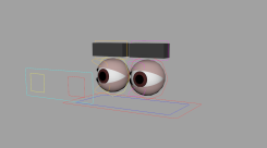 适合做表情练习的一对眼睛Maya绑定模型Eye Maya binding model