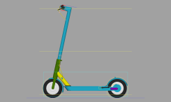 超好玩的滑板車帶綁定控制器Maya模型A super fun skateboard with a bound controller Maya model