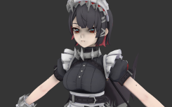 二次元可愛妹子角色絕區零+艾蓮·喬3DMAX游戲模型