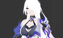 崩壞星穹鐵道黃泉3dmax二次元妹子模型