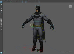 Batman rigged and textured