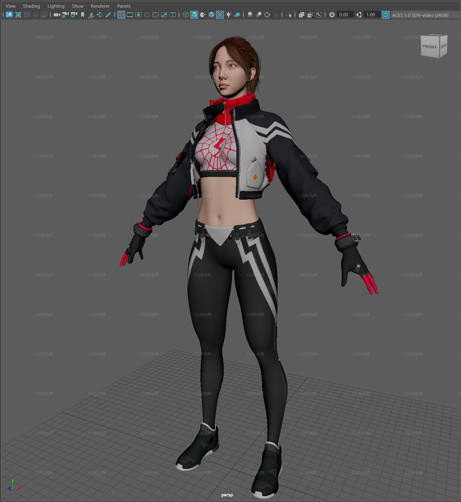 蒙面女蜘蛛俠Maya角色女性模型Spider Silk