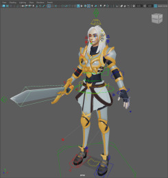 少女戰(zhàn)士劍士Maya女角色模型Guardian