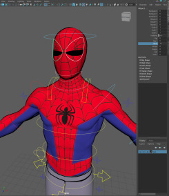 蜘蛛俠優(yōu)化版Maya模型Peter B Parker (Spider-verse) 改善情況