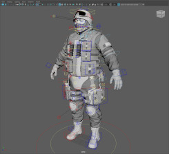 Swat 警務處特警特種兵maya模型