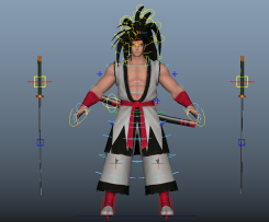 侍魂 霸王丸肌肉男角色3d模型