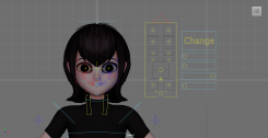 精靈旅社梅菲斯（maya2023+)，卡通角色綁定