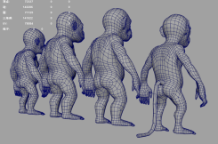 大猩猩灵长类动物maya模型