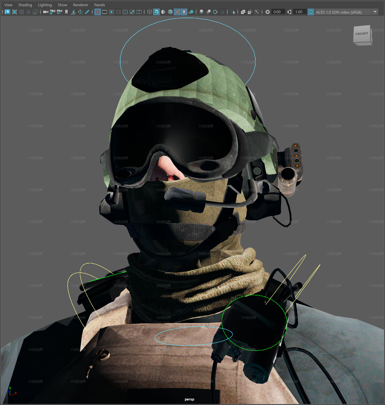 特種兵武警展示maya模型Call of Duty Infantry Jericho