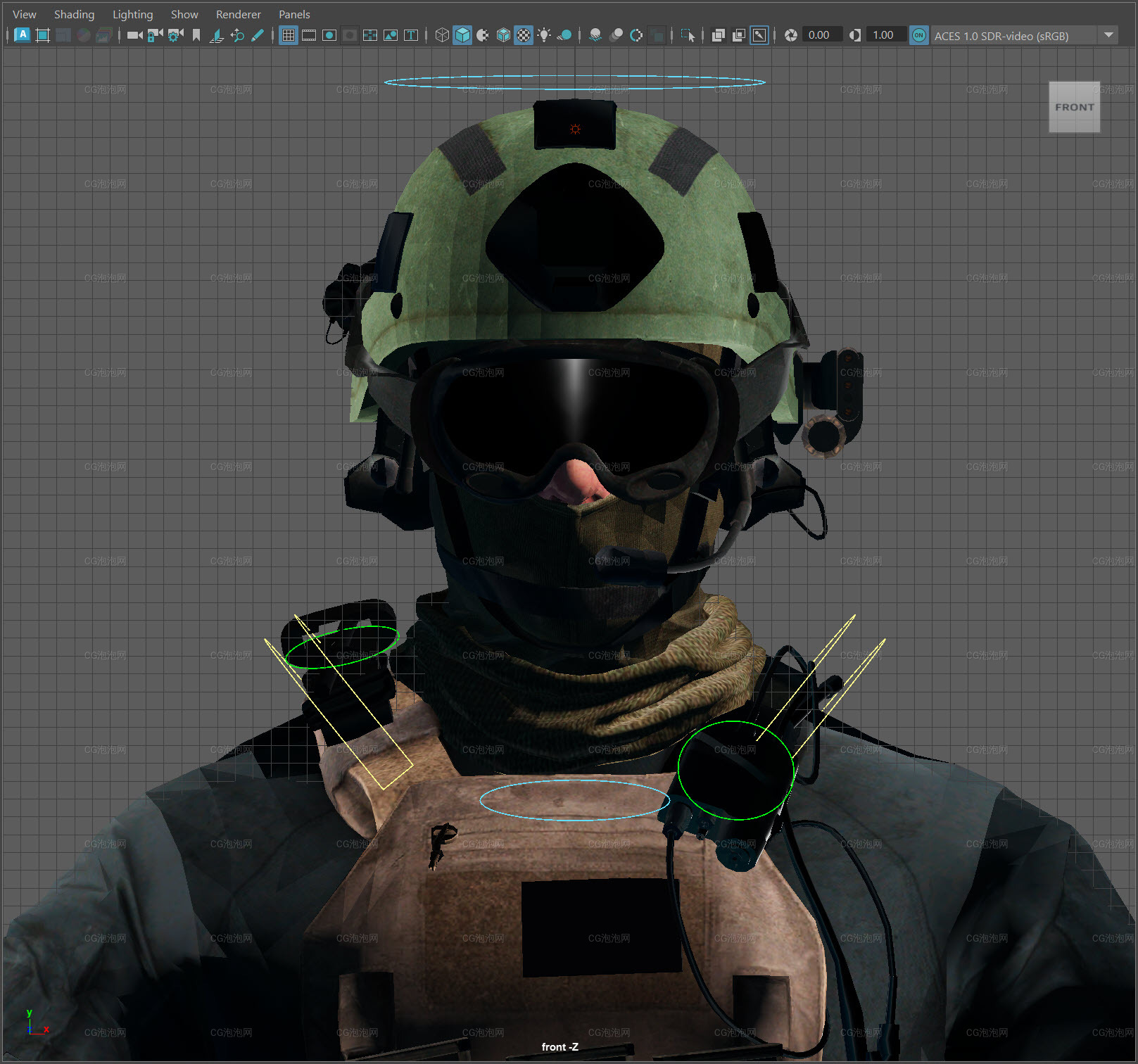特種兵武警展示maya模型Call of Duty Infantry Jericho